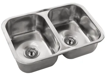 PILETA DOBLE LINEA SEMI LUJO 304 57x37x18